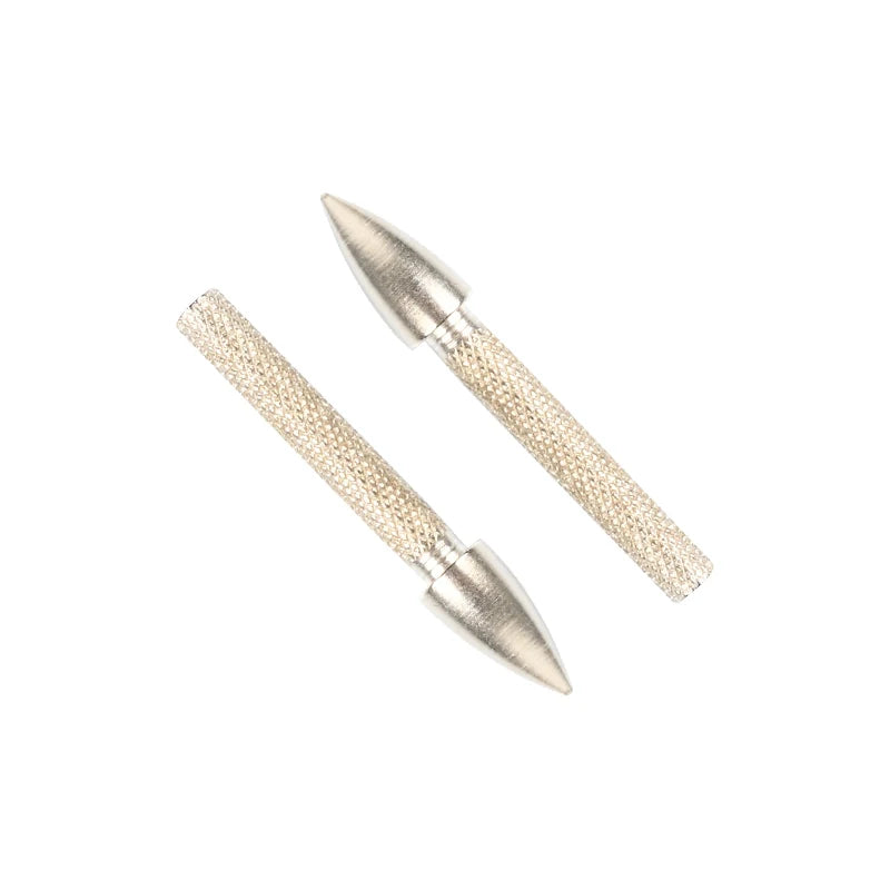 Antique White SPG 4.2mm Stainless Steel Interpolate Arrow Tips – Durable Archery Arrow Points for Recurve & Compound Bows SPG