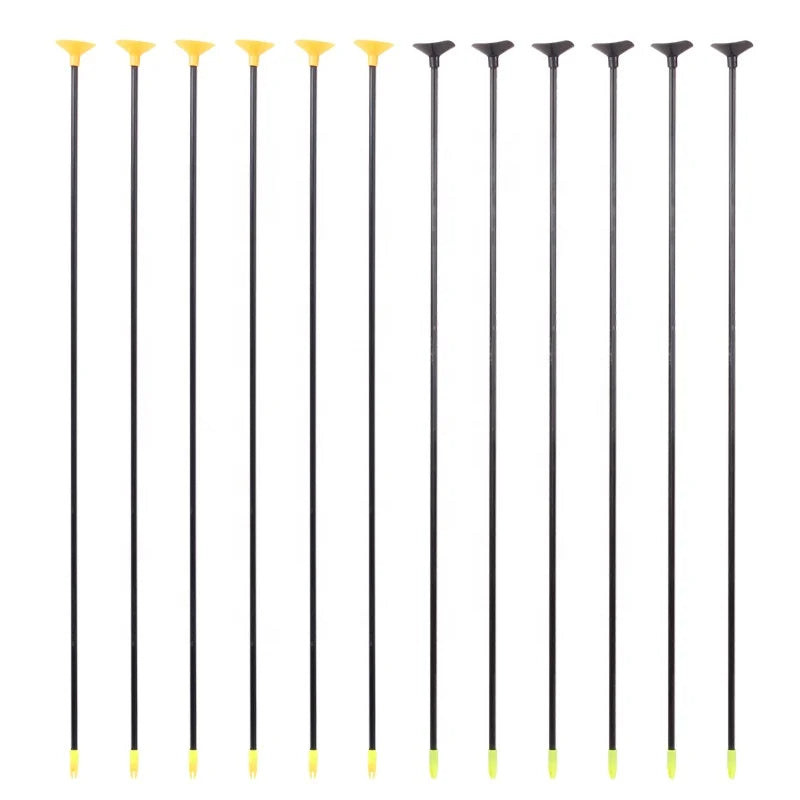 Dark Slate Gray SPG Fiberglass Sucker Arrows 71cm | Safe 7mm Rubber Tip Practice Arrows SPG