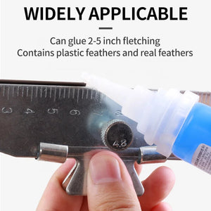 Lavender SPG Alloy Fletching Jig – Adjustable Arrow Feather Clamp Tool for DIY Archery (Blue/Silver) SPG