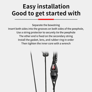 Lavender SPG Archery Peep Sight Tube – Rubber Compound Bow Peephole Sight Accessory SPG