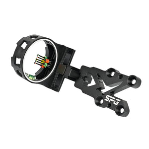 Dark Slate Gray SPG Archery Sight – 5-Pin Adjustable Aluminium Alloy Bow Sight with Fiber Optic Pins (Black) SPG