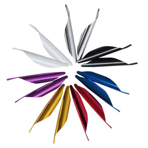 White Smoke SPG Archery Spin Vanes 1.8 Inch Helix Plastic Arrow Fletching, 50 Pcs SPG