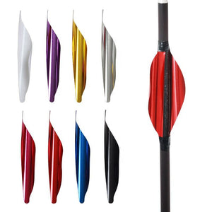 White Smoke SPG Archery Spin Vanes 1.8 Inch Helix Plastic Arrow Fletching, 50 Pcs SPG