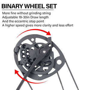 Dark Slate Gray SPG Arrow Shooting Archery Compound Bow Fiberglass Carbon Fiber Compound Bow and Arrow Set INDIAN SLINGSHOT