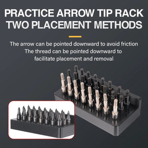 Dark Slate Gray SPG Arrow Tip Storage Rack | 12 & 24 Slot PETG Holder for Arrow Points SPG
