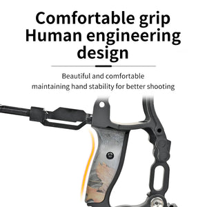 Dark Slate Gray SPG CNC Integrated Compound Bow – 6061 Aluminum Alloy | Adjustable 45–75 lbs | ATA 20" | 380FPS Ball Speed SPG