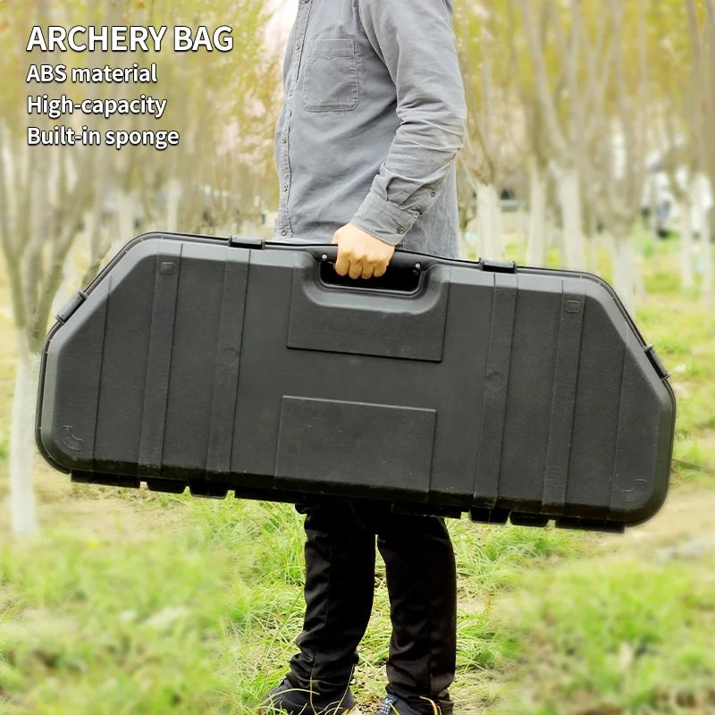 Dark Khaki SPG Compound Bow Hard Case | ABS Storage Box with Foam Protection SPG