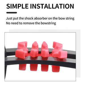 Black SPG Compound Bow Limb Stabilizer – Rubber Vibration Absorber for Compound Bows SPG