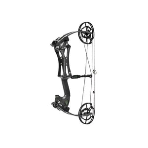 Dark Slate Gray SPG DL Dual-Purpose Compound Bow | Carbon Fiber Riser with Laminated Fiberglass Limbs (30–70 LBS, 20" ATA, Black) SPG