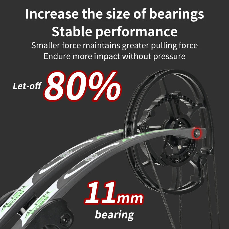 Dark Slate Gray SPG DL Dual-Purpose Compound Bow | Carbon Fiber Riser with Laminated Fiberglass Limbs (30–70 LBS, 20" ATA, Black) SPG