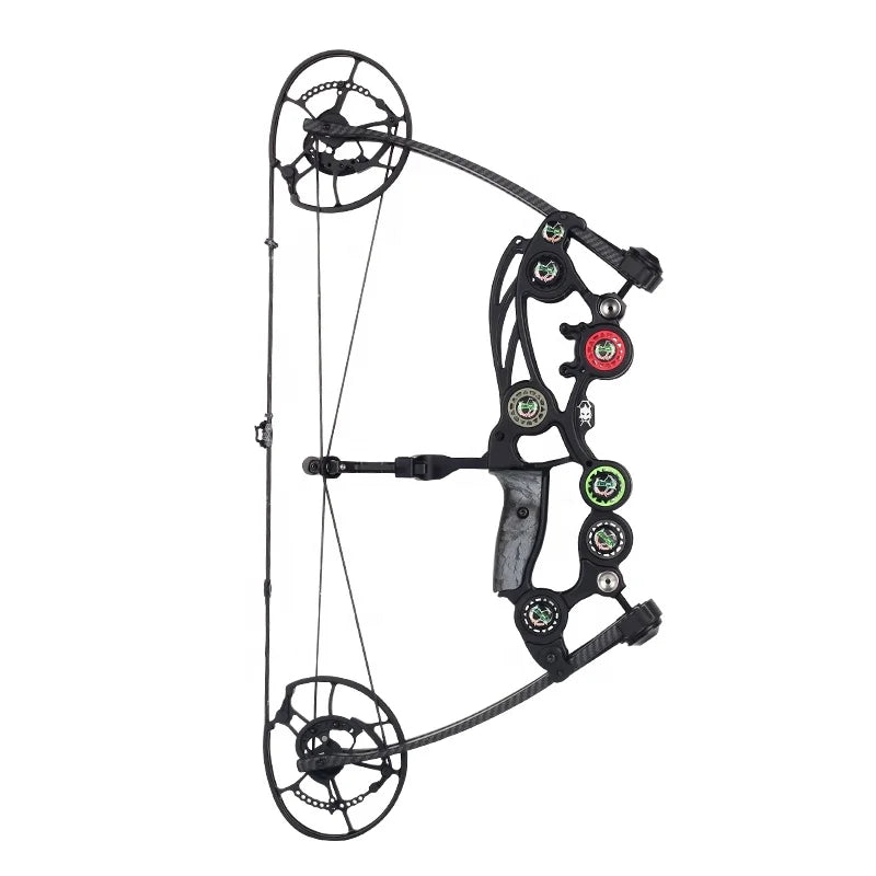 Dark Slate Gray SPG Dual-Purpose Compound Bow – Adjustable 40–70 LBS, Aluminum Alloy, 63cm Length, Black SPG