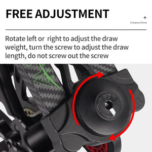 Dark Slate Gray SPG Dual-Purpose Compound Bow – Adjustable 40–70 LBS, Aluminum Alloy, 63cm Length, Black SPG