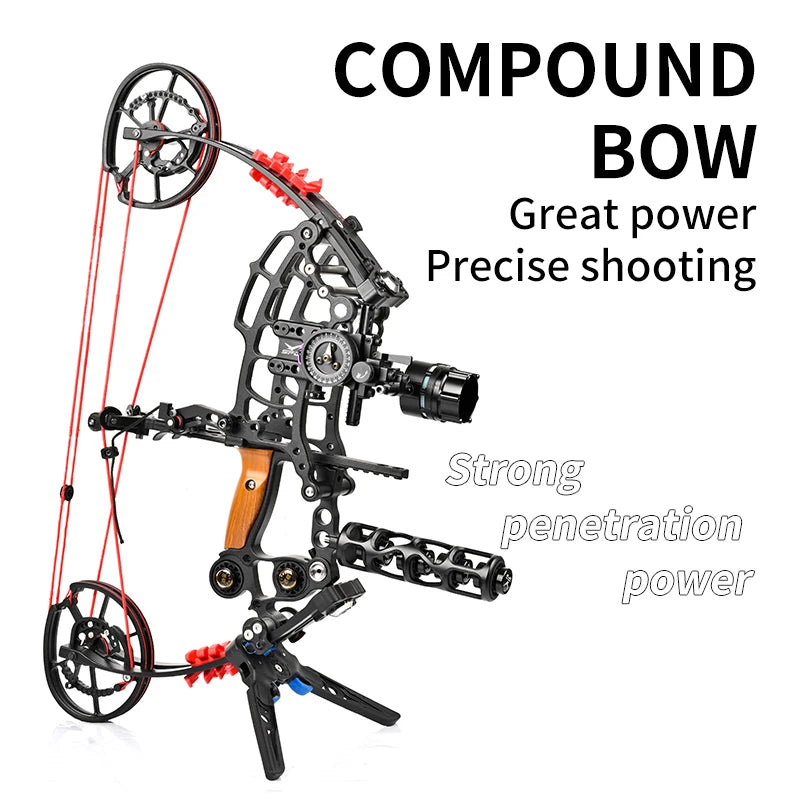 Thistle SPG EG Pro Dual-Purpose Compound Bow | Indoor & Outdoor Archery Bow for Arrows & Steel Balls SPG