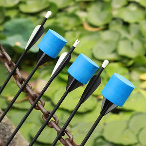 Olive Drab SPG Foam Tip Arrows | 86cm Mixed Carbon Shaft | Safe Archery Tag Arrows SPG