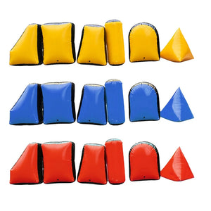 Dark Slate Blue SPG Inflatable Bunker Set | PVC Mesh Game Bunkers | Archery Tag & Paintball SPG