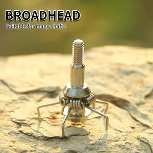 Tan SPG SP-HA105 Stainless Steel Judo Arrow Tip | 100Gr Screw-in Broadhead SPG