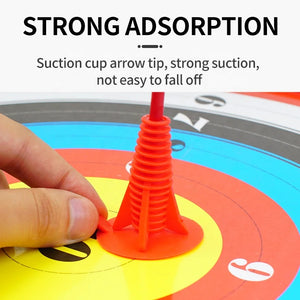Dark Salmon SPG Kids Fiberglass Suction Cup Arrows | Safe 5mm Rubber Tip Arrows SPG
