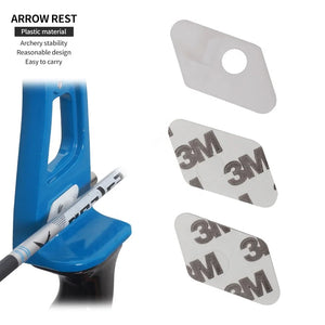Light Gray SPG Plastic Arrow Rest ā White Adhesive Archery Accessory SPG