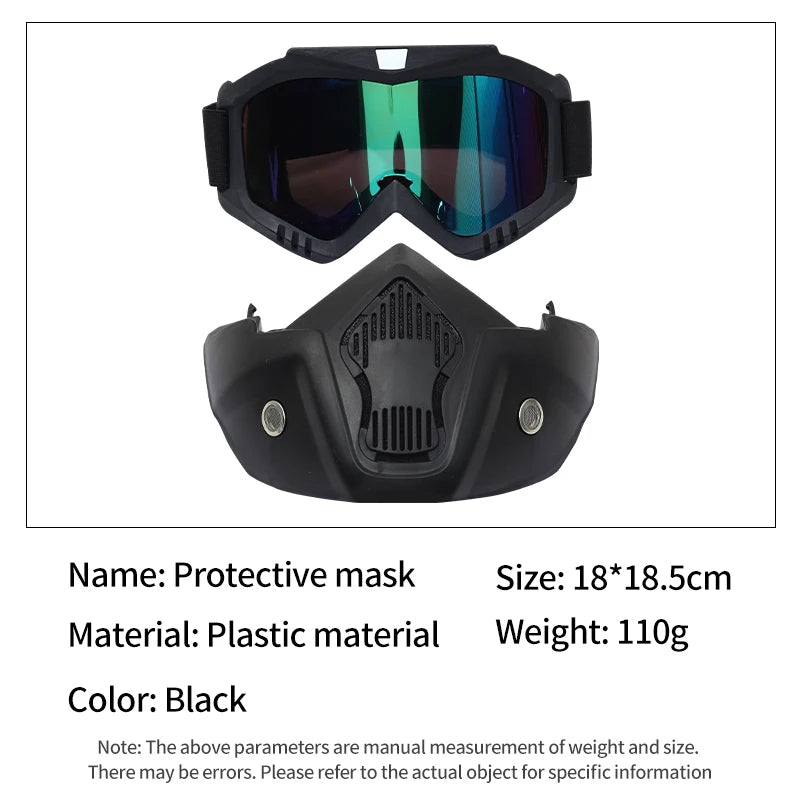 Dark Slate Gray SPG Archery Protective Mask – Adjustable Strap Full Face Safety Helmet for Archery Tag & Outdoor Games (Black) SPG