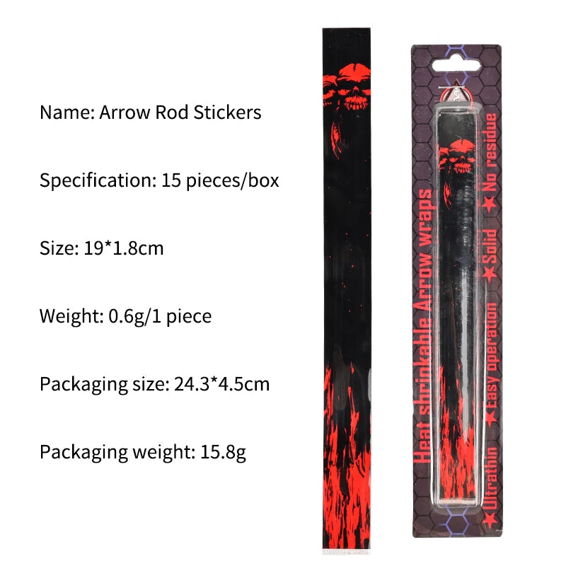 Dark Slate Gray SPG Arrow Shaft Crest Wrap – Heat Shrink Protective Stickers SPG