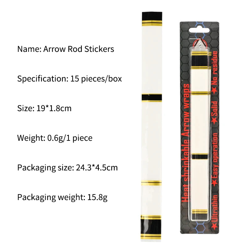 Beige SPG Arrow Shaft Crest Wrap – Heat Shrink Protective Stickers SPG