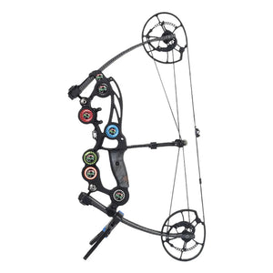Dark Slate Gray SPG Dual-Purpose Compound Bow – Adjustable 40–70 LBS, Aluminum Alloy, 63cm Length, Black SPG