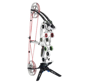 Light Gray SPG Dual-Purpose Compound Bow – Adjustable 40–70 LBS, Aluminum Alloy, 63cm Length, Black SPG