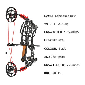 Thistle STARCN EG Pro Dual Purpose Compound Bow | Adjustable Aluminum Design SPG