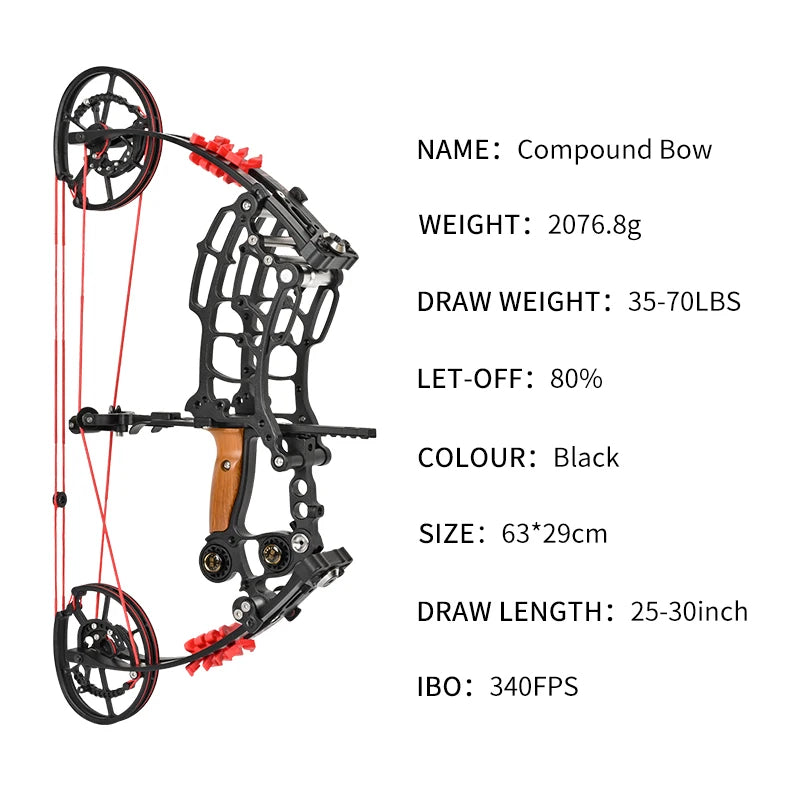 Thistle SPG EG Pro Dual-Purpose Compound Bow | Indoor & Outdoor Archery Bow for Arrows & Steel Balls SPG