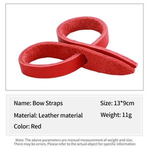 White Smoke SPG Leather Bow Wrist Sling Yoke | Adjustable Comfortable Grip Strap SPG