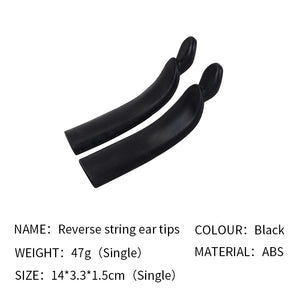 Black STARCN Recurve Bow Limb Tip Protector | Flexible Rubber Guard Cap SPG