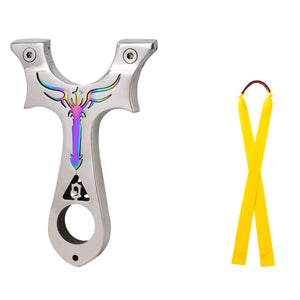 Light Gray Sword Horn ā Professional Powerful Stainless Steel Slingshot for Outdoor Shooting, Competition & Sports INDIAN SLINGSHOT