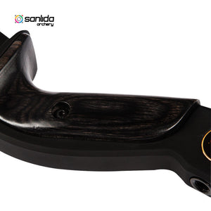 White Smoke Sanlida® Hermit 10 ILF CNC Aluminum Recurve Bow Riser – 19 Inch RH SANLIDA