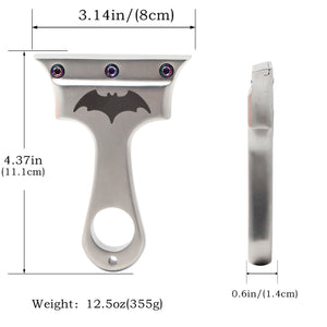 White Smoke Shadow Bat Stainless Steel Slingshot with Colored Screws INDIAN SLINGSHOT