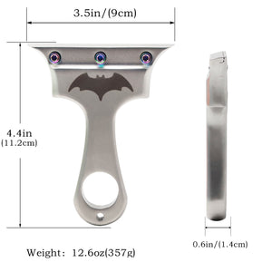 White Smoke Shadow Bat Stainless Steel Slingshot with Colored Screws INDIAN SLINGSHOT