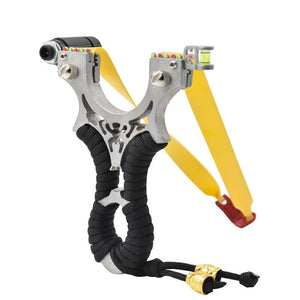 Dark Slate Gray Shadow Spider Aluminum Alloy Slingshot with Laser Sight – Outdoor Precision Shooting Accessory Kit INDIAN SLINGSHOT