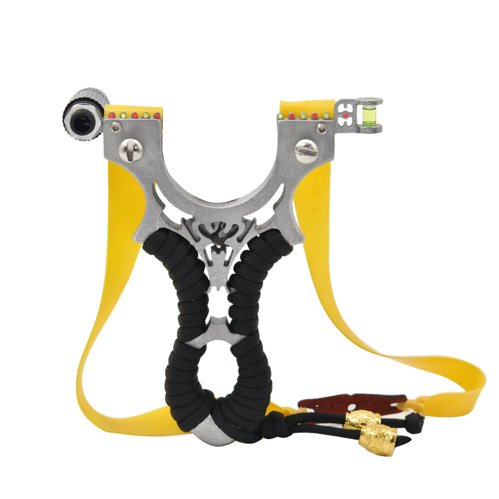 Rosy Brown Shadow Spider Aluminum Alloy Slingshot with Laser Sight – Outdoor Precision Shooting Accessory Kit INDIAN SLINGSHOT