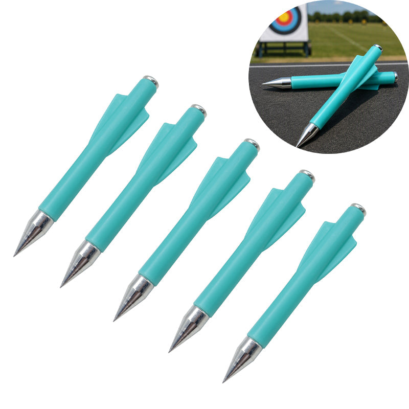 White Smoke Short Blue 8.5mm Dart with 2-Fletch Design for Archery Equipment MARKSMAN