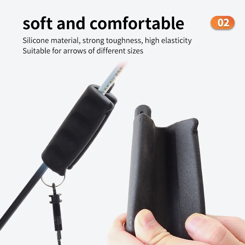 Dark Slate Gray SPG Silicone Rubber Arrow Puller – Non-Slip Archery Remover SPG
