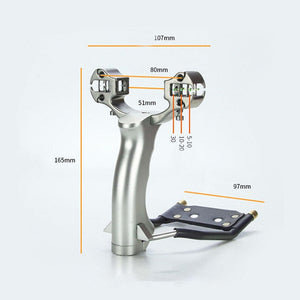 White Smoke Single Card Wrist Toka Ball Slingshot MARKSMAN