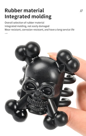 Dark Slate Gray SPG Skull Bow Stabilizer Dampener (Pair) — Split Limb Compound Bow SPG