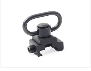 White Smoke Heavy Duty Metal QD Sling Mount Quick Detach Push Button Loop – Rail Attachment Adapter INDIAN SLINGSHOT
