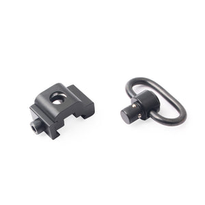 White Smoke Heavy Duty Metal QD Sling Mount Quick Detach Push Button Loop – Rail Attachment Adapter INDIAN SLINGSHOT