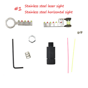 Dark Slate Gray Slingshot Accessories Stainless Steel Sight Resin Sight Laser Horizontal Sight INDIAN SLINGSHOT