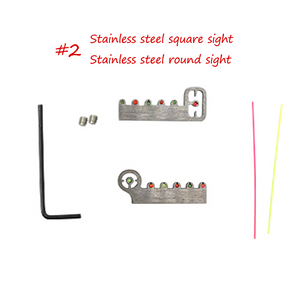 Rosy Brown Slingshot Accessories Stainless Steel Sight Resin Sight Laser Horizontal Sight INDIAN SLINGSHOT