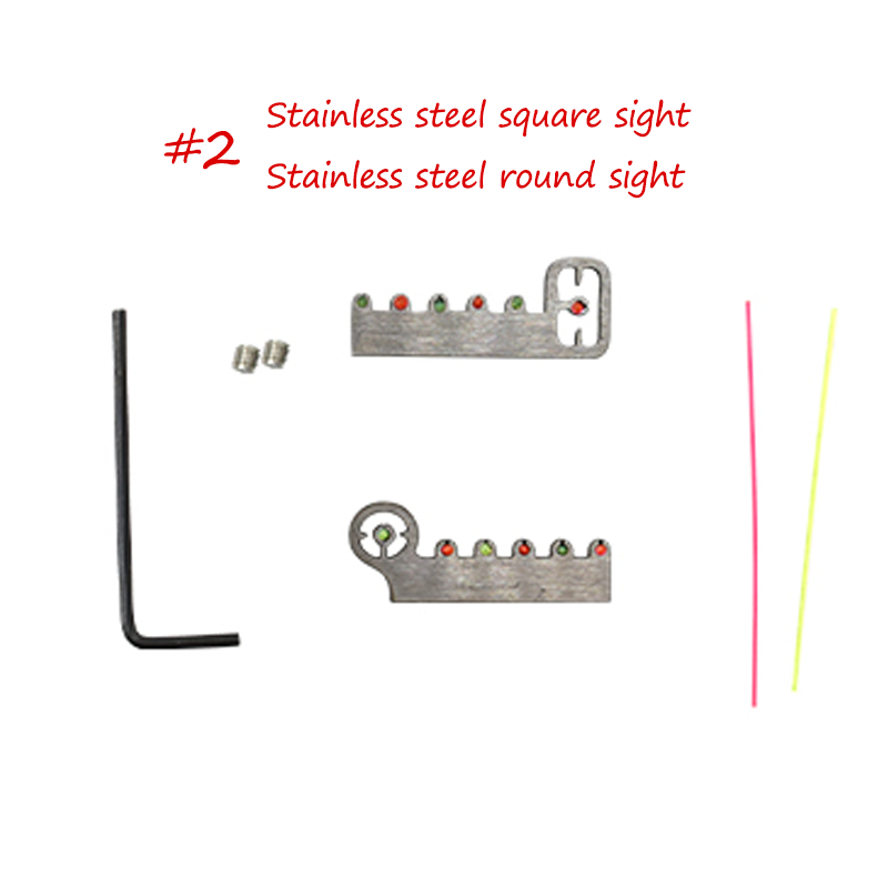 Rosy Brown Slingshot Accessories Stainless Steel Sight Resin Sight Laser Horizontal Sight INDIAN SLINGSHOT