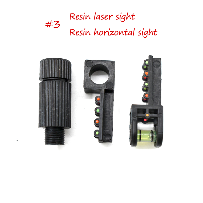 Dark Slate Gray Slingshot Accessories Stainless Steel Sight Resin Sight Laser Horizontal Sight INDIAN SLINGSHOT