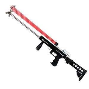 Light Pink Powerful Slingshot Rifle With 16 Strand Round Rubber Band Fishing Outdoor Target Shooting MARKSMAN