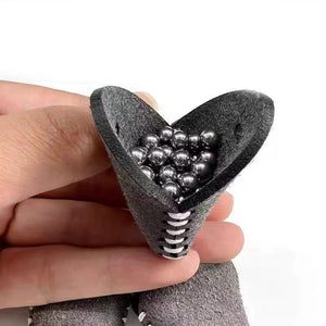 White Smoke Lightweight Mini PU Leather Slingshot Steel Ball Storage Pouch Portable Pocket Organizer INDIAN SLINGSHOT