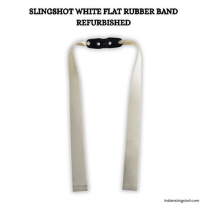 White Smoke Slingshot White Flat Rubber Band Refurbished – 5 & 10 Pcs Pack MARKSMAN